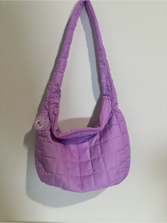 Handbags - Quilted Shoulder Bag in Lavender